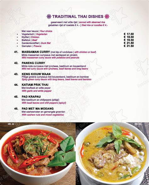 silom thai brasserie|silom thai menu.